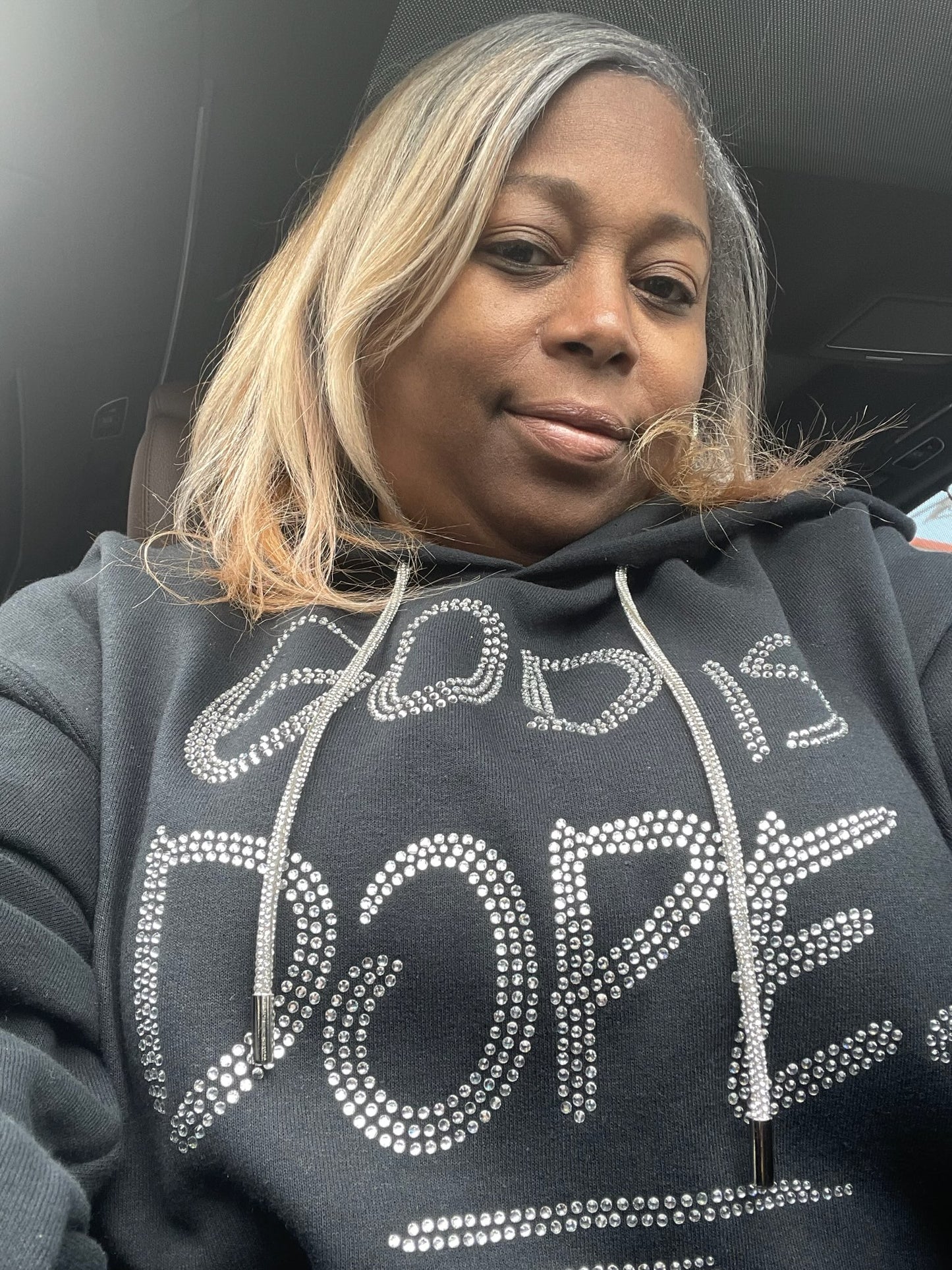 'God is Dope!' bling string hoodie