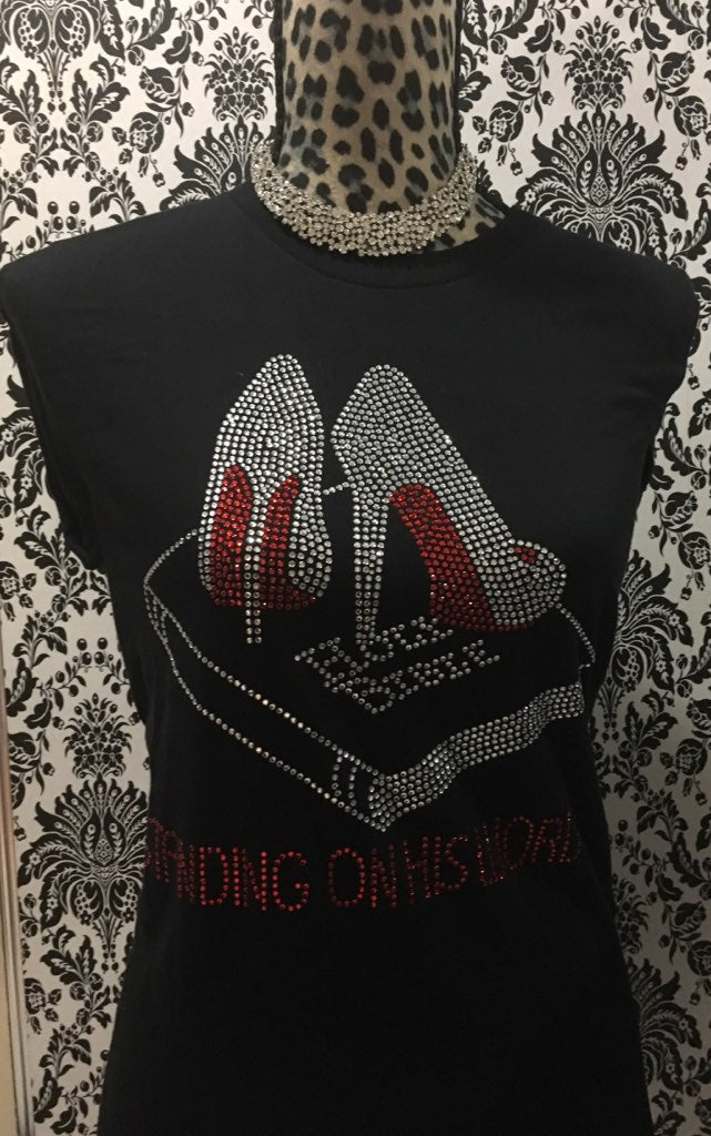 'Standing on His word' - short sleeve black tee