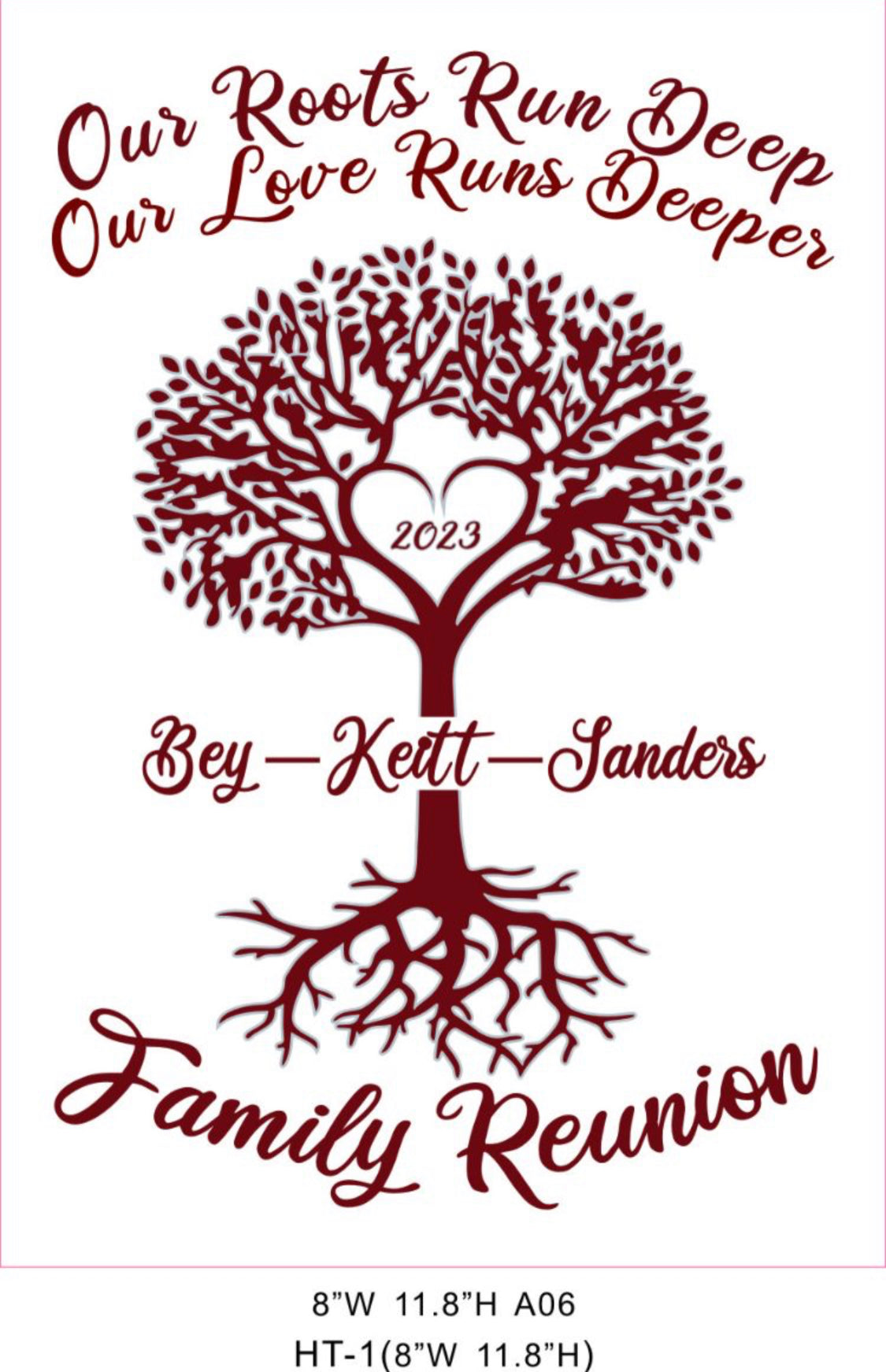 (Grey) Bey-Keitt-Sanders 2023 Family Reunion Tee (adult)